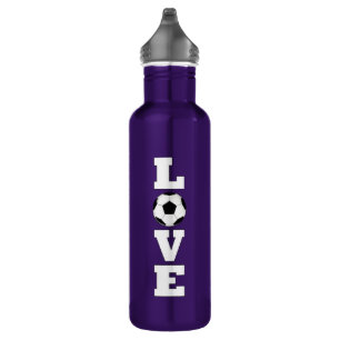 Bouteille D'eau Soccer vertical LOVE Soccer Player ou Coach Sports