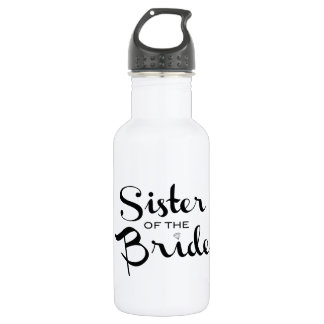 Bouteille D'eau Soeur de la mariée noire