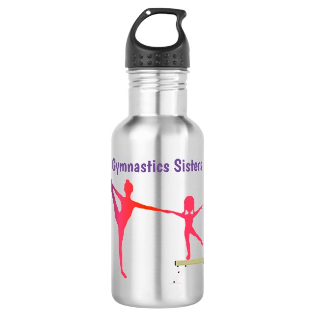 Bouteille D'eau Soeurs de gymnastique (Devant)
