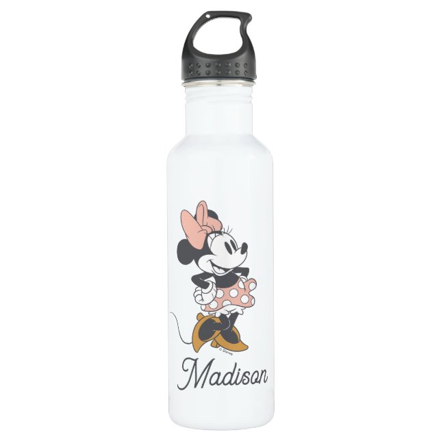 Bouteille D'eau Soft Vintage Minnie Mouse Polka Dot Charm (Devant)
