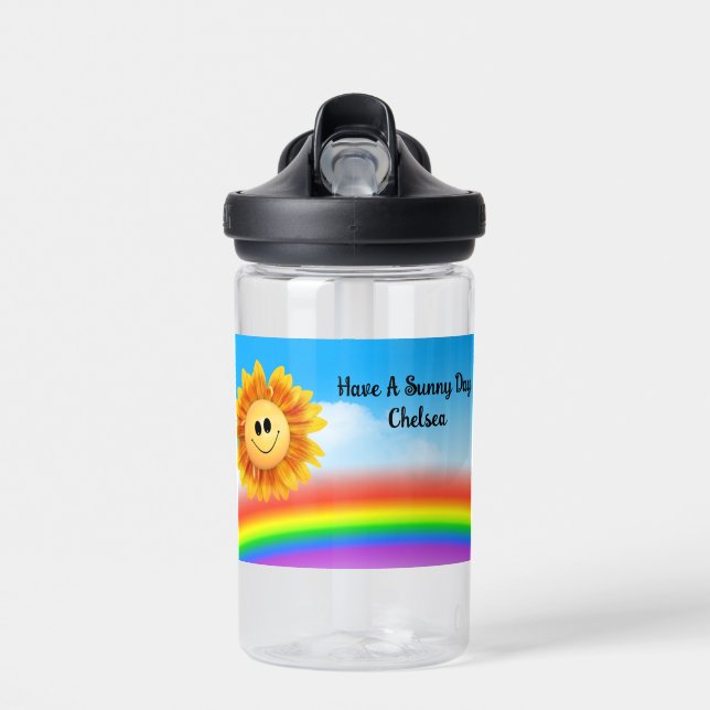 Bouteille d'eau solaire souriante (Avant)