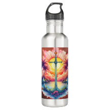 Solar anchor in a tropical paradise.