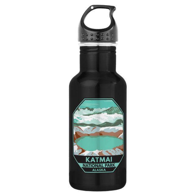 Bouteille D'eau Sommet du parc national Katmai Crater Lake Alaska (Devant)