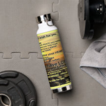 BOUTEILLE D'EAU SOUHAITABLE