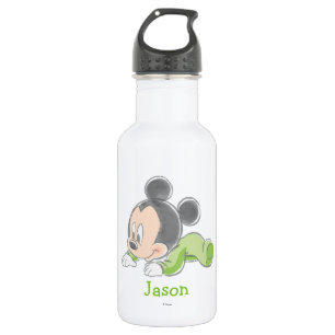 Bouteille D'eau Souris Mickey bébé en pyjama vert
