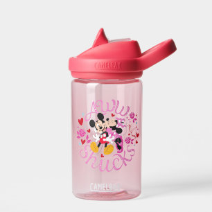 Bouteille D'eau Souris Mickey et Minnie Aww Schucks