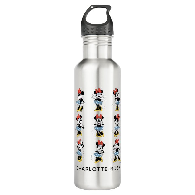 Bouteille D'eau Souris Minnie Disney personnalisée (Devant)