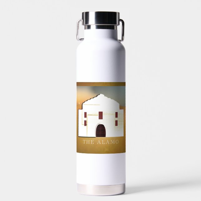 Bouteille D'eau Souvenez-vous du conteneur de boissons Alamo (Avant)