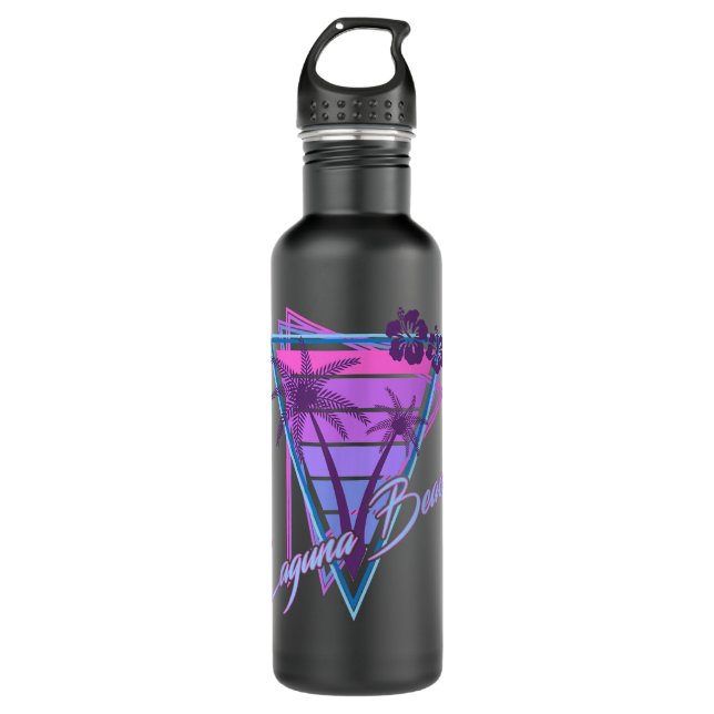 Bouteille D'eau Souvenirs de Laguna Beach California Vaporwave Pal (Devant)