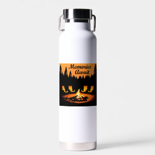 Bouteille D'eau Souvenirs du camping en attente