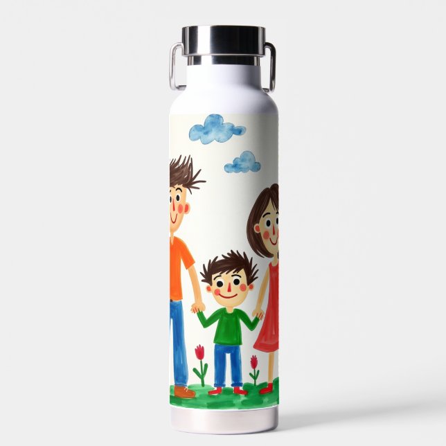 Bouteille D'eau Soyez fier de l'oeuvre de votre enfant (Avant)
