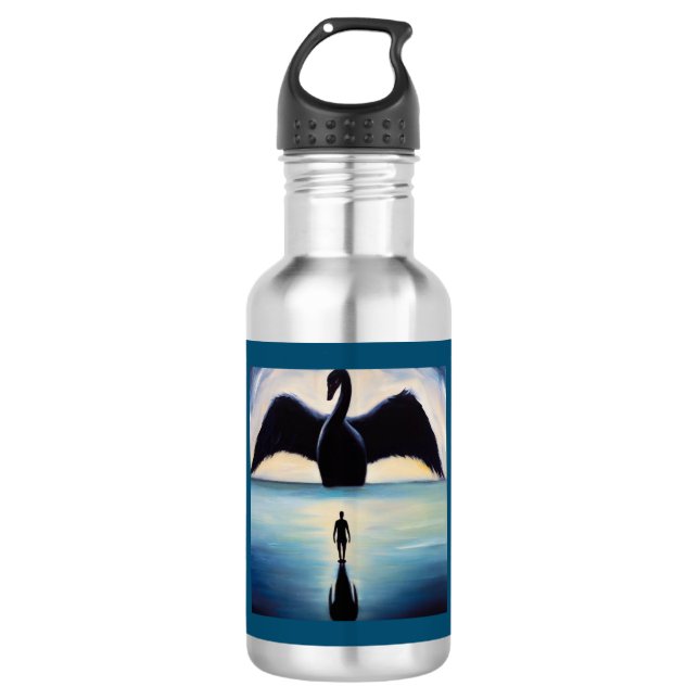 Bouteille D'eau Spirit Animal Black Swan 1 (Devant)
