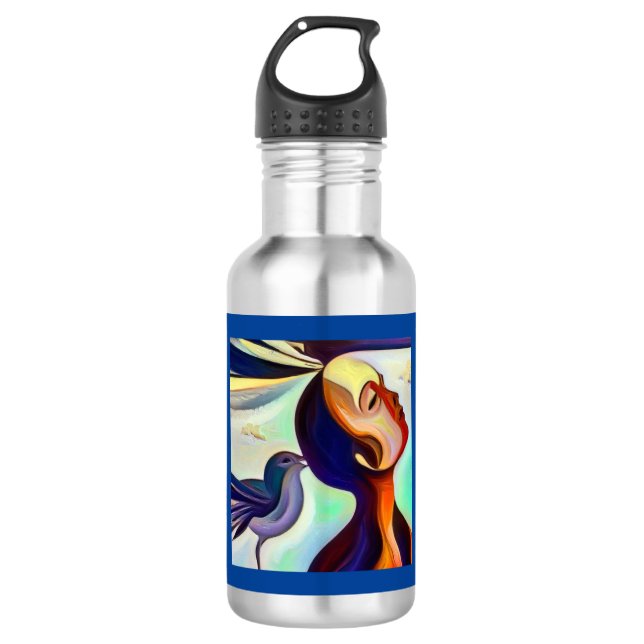 Bouteille D'eau Spirit Animal Hummingbird 2 (Devant)