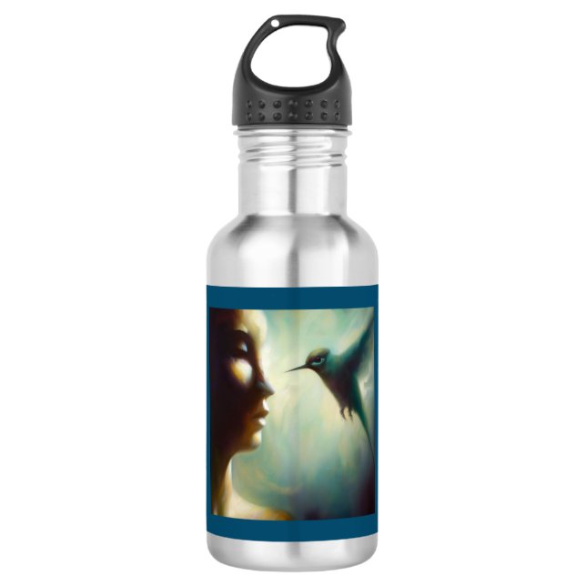 Bouteille D'eau Spirit Animal Hummingbird 4 (Devant)