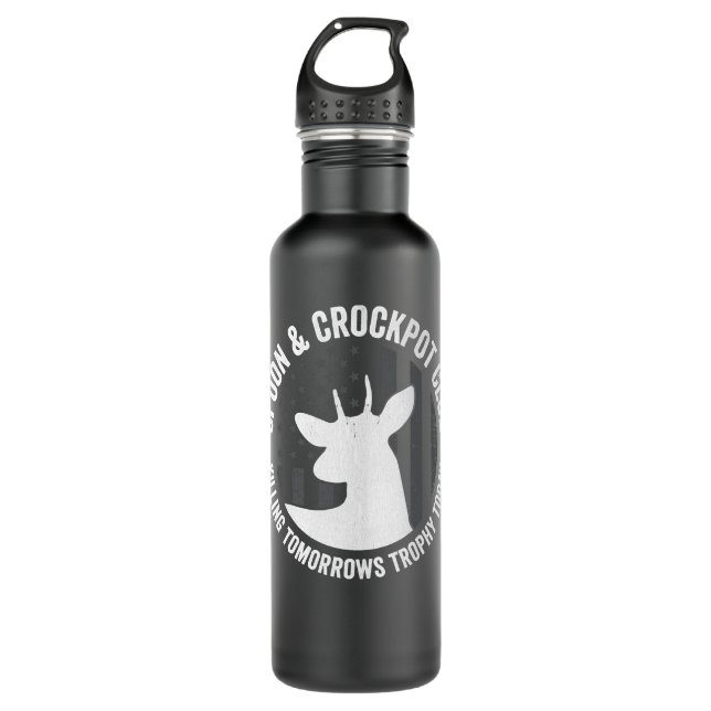 Bouteille D'eau Spoon Et Crockpot Club Chasse Drôle Chasse De Cerf (Devant)