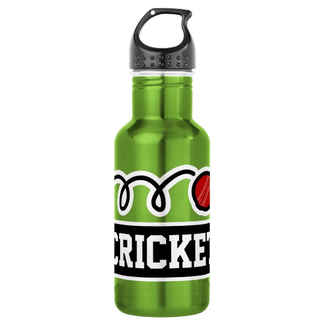 Bouteille D'eau Sport de cricket personnalisé (Devant)
