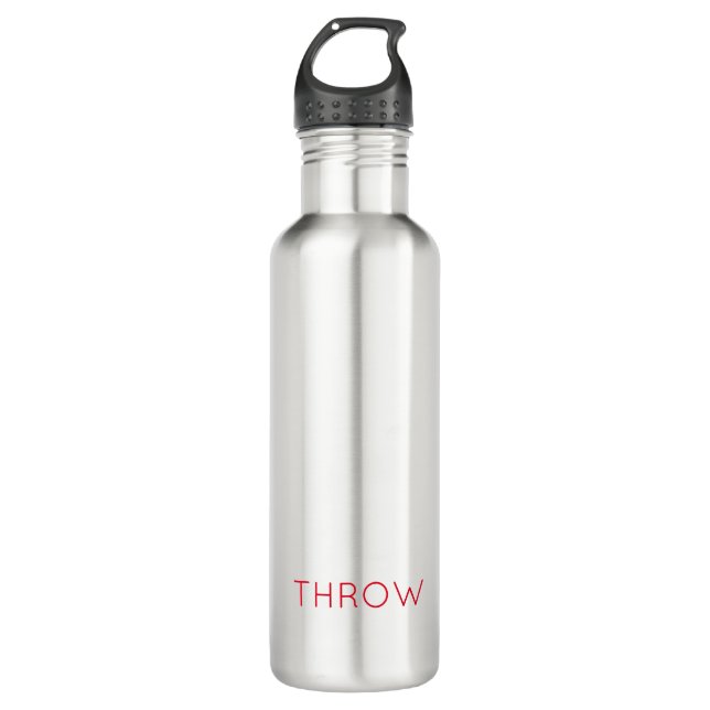 Bouteille D'eau Sports Custom Red LONG Team Spirit (Devant)