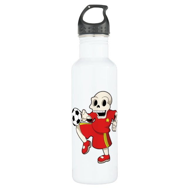 Bouteille D'eau Squelette à Soccer Sports (Devant)
