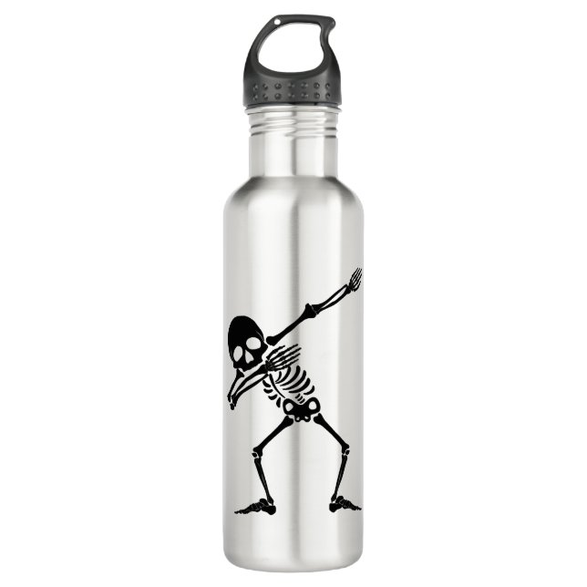 Bouteille D'eau Squelette de Dab squelette de Dabbing - chemise po (Devant)