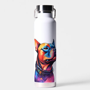 Bouteille D'eau Staffordshire coloré Bull Terrier Pop Art,
