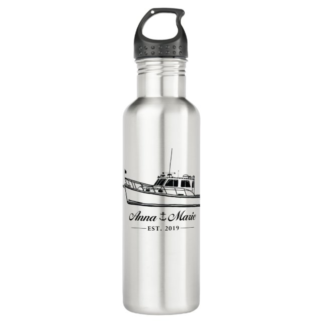 Bouteille D'eau Stainless Tumbler - le bateau Anna Marie (Devant)