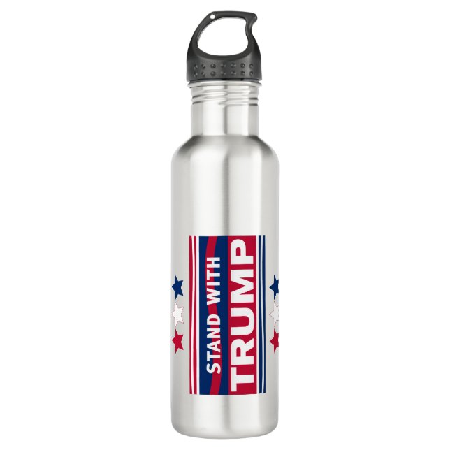 Bouteille D'eau Stand with Trump~2024~MAGA (Devant)