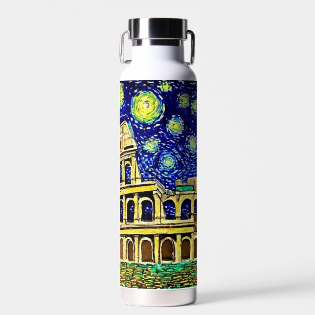 Bouteille D'eau Starry Night Rome Italie (Avant)