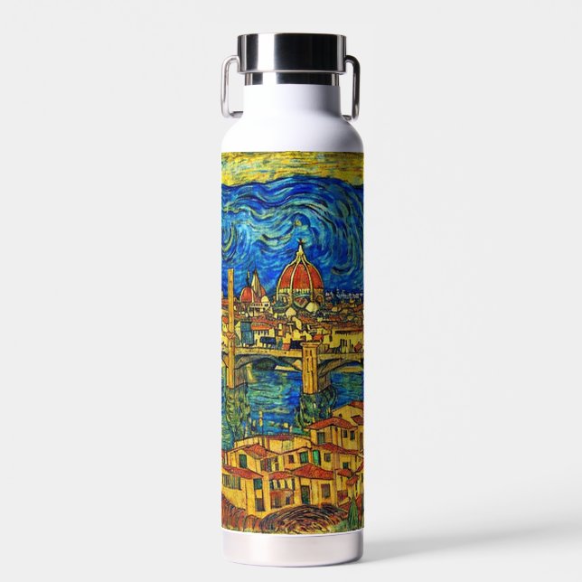 Bouteille D'eau Starry Starry Night Florence Italie (Avant)