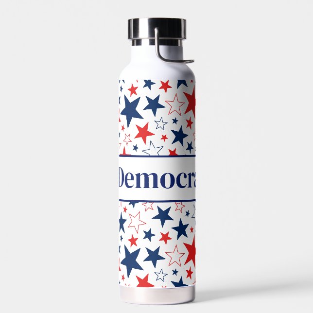Bouteille d'eau Stars patriotiques Démocrate (Gauche)