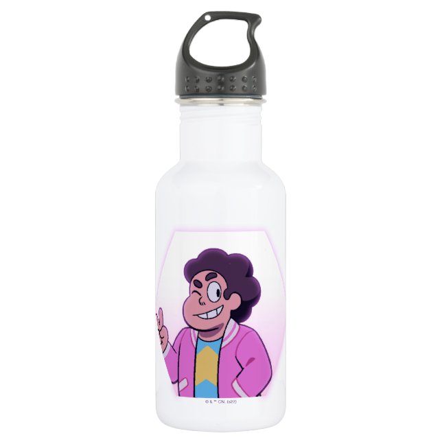 Bouteille D'eau Steven Universe | Portrait diamant rose (Devant)