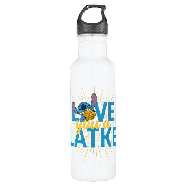 Bouteille D'eau Stitch | Love You a Latke (Devant)