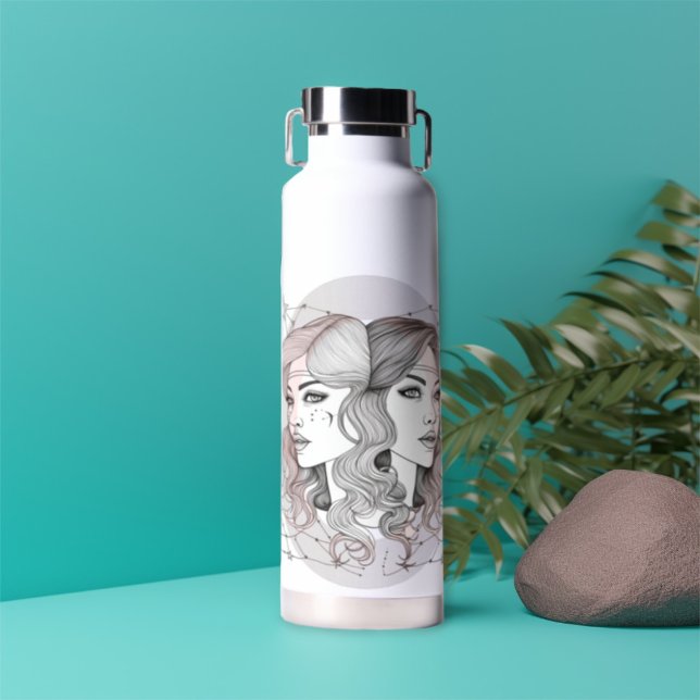Bouteille D'eau Style élégant Gemini (Créateur téléchargé)