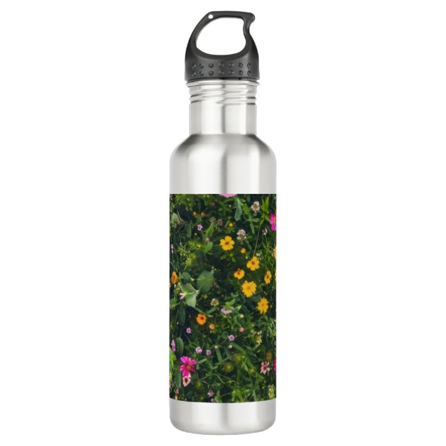 Bouteille D'eau Stylish Watercolor Floral Pattern (Devant)