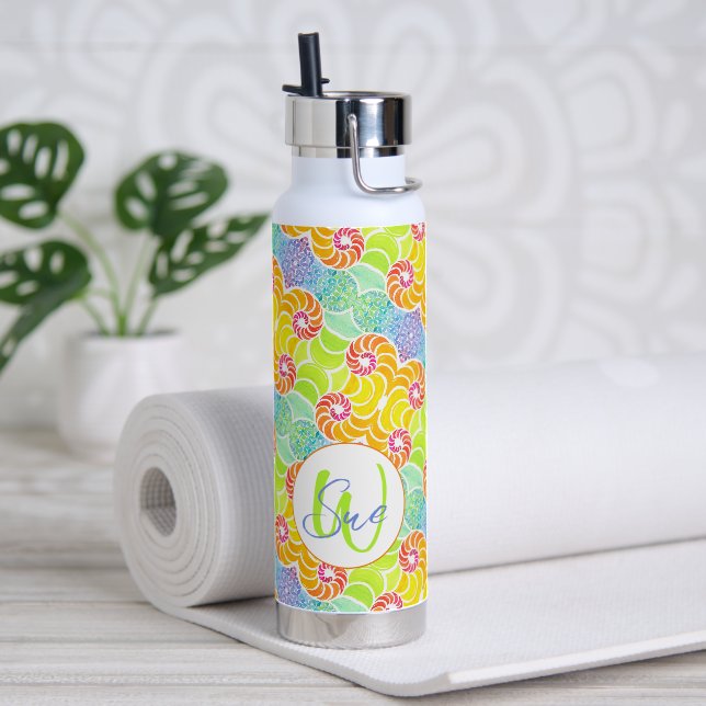 Bouteille D'eau Sue Mosaic Water Bottle (Yoga (pivotée))