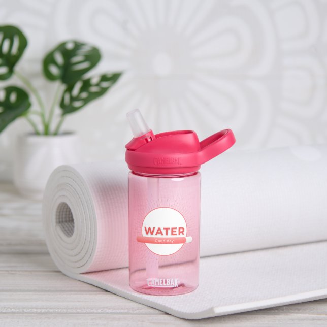 Bouteille D'eau Sun Energy Water Quote | Custom Name (Yoga (pivoté))