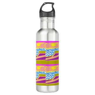Bouteille D'eau Sunset Yacht Waves Water Bottle