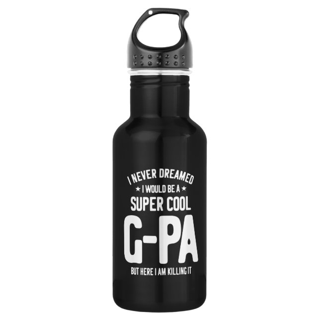 Bouteille D'eau Super Cool G-Pa | Cadeau grand-père (Devant)