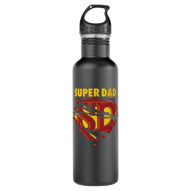 Bouteille D'eau Super papa (Devant)