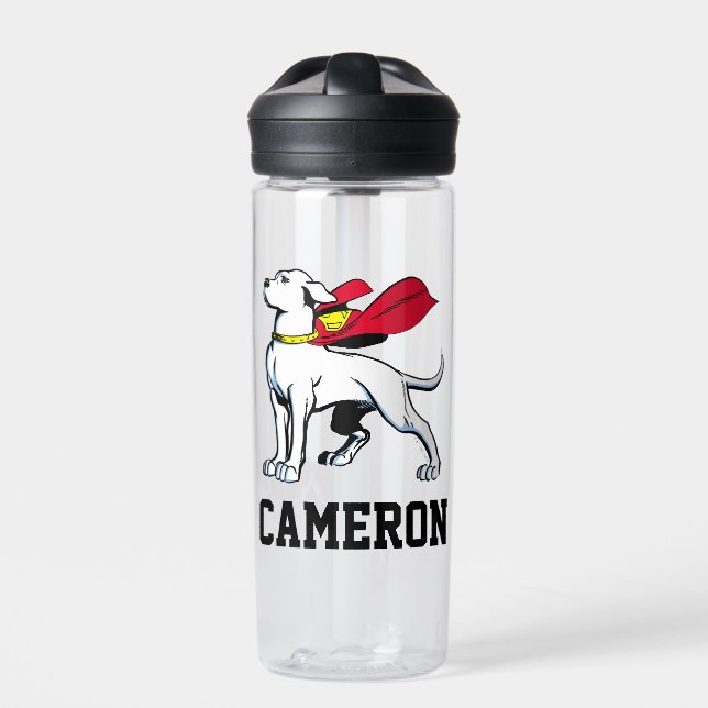 Bouteille D'eau Superdog Krypto | Ajouter Votre Nom (Extérieur)