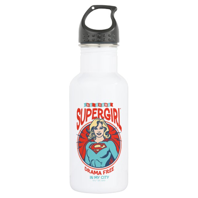 Bouteille D'eau Supergirl Drame Gratuit Dans Ma Ville (Devant)
