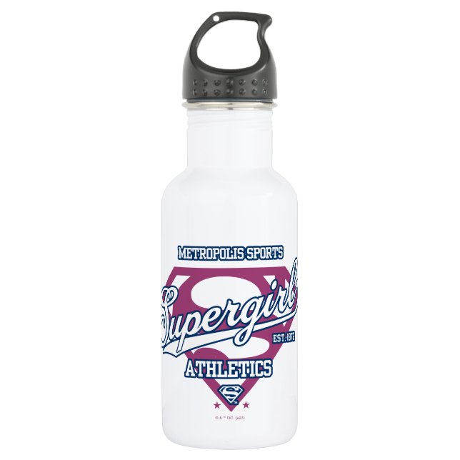 Bouteille D'eau Supergirl Metropolis Sports Athlétisme Graphique (Devant)