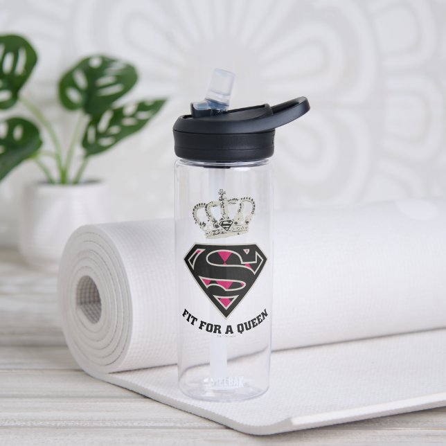 Bouteille D'eau Supergirl S-Shield "Adapté Pour Une Reine" (Yoga)