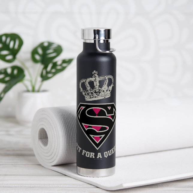 Bouteille D'eau Supergirl S-Shield "Adapté Pour Une Reine" (Yoga)
