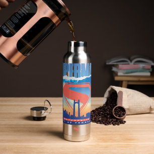 Bouteille D'eau Superman Metropolis Skyline