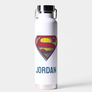 Bouteille D'eau Superman S-Shield   Logo imprimé   Ajouter Votre N