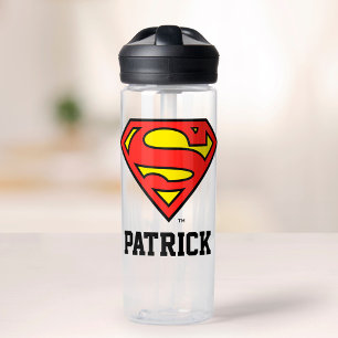 Bouteille D'eau Superman S-Shield   Logo Superman   Ajouter Votre 