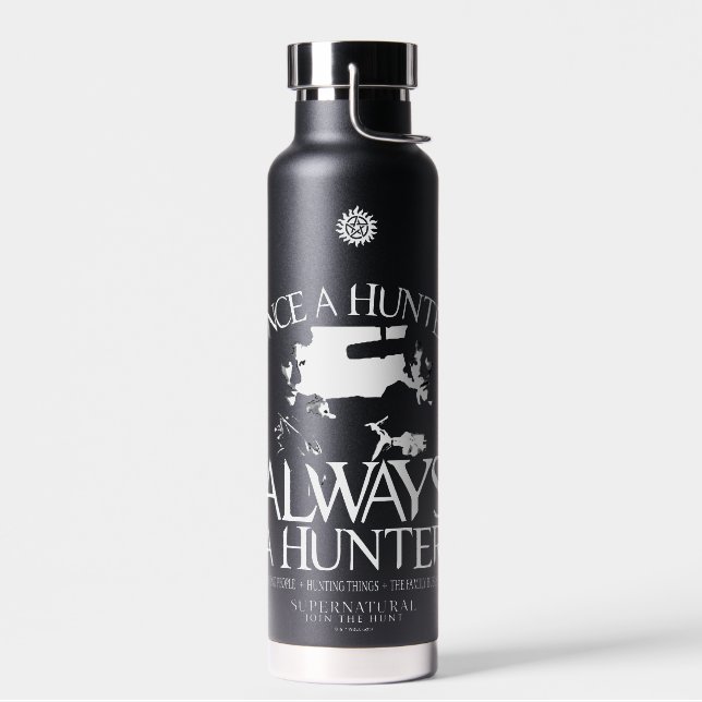 Bouteille D'eau Supernaturel "Une fois chasseur, toujours chasseur (Gauche)