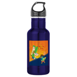 Bouteille D'eau Surf Phineas, Ferb et Agent P