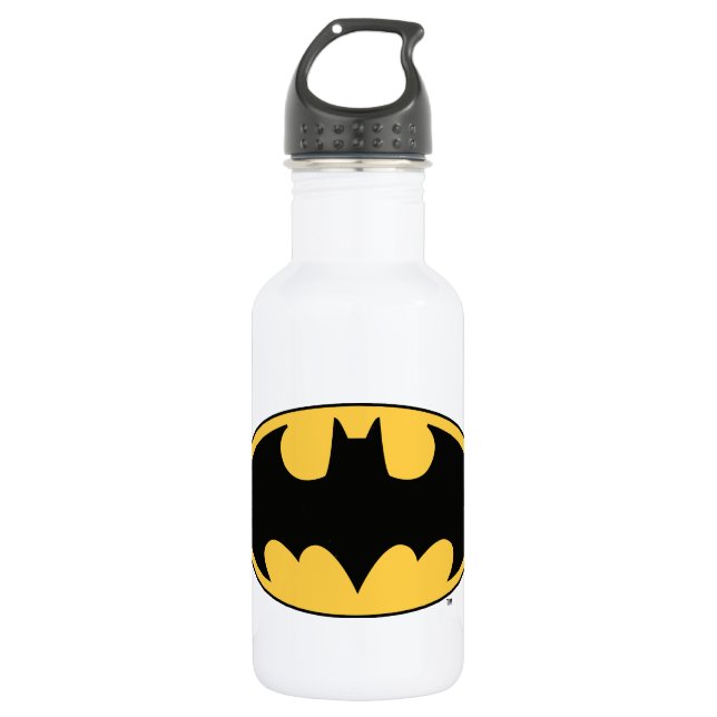 Bouteille D'eau Symbole Batman | Logo ovale (Devant)