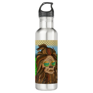 Bouteille D'eau SYMBOLE DE LA PAIX Sasquatch   Retro Bigfoot